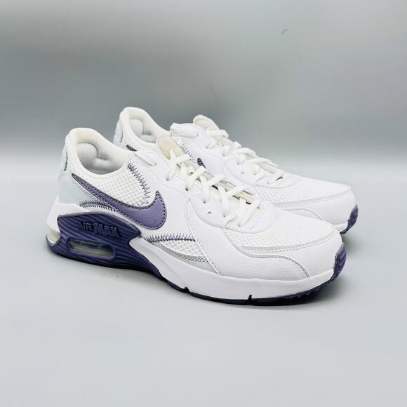 Nike Shoes Women 7.5 White Purple Air Max Excee Running Comfort Athletic Sneaker - Picture 2 of 13